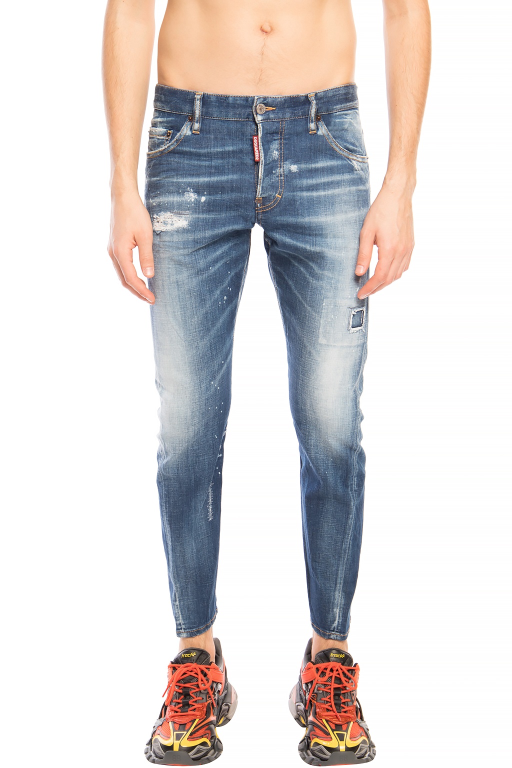 Blue 'Sexy Twist Jean' distressed jeans Dsquared2 - Vitkac Singapore